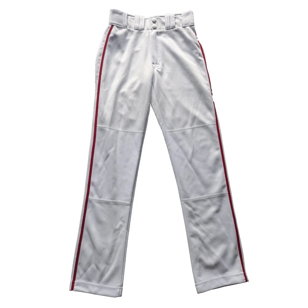 Easton Rival+ Youth Piped Pant | White/Red | Youth Small Waist 23-25